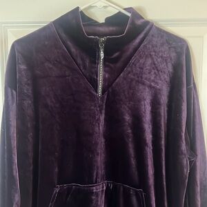 Vintage Velvet Baxter & Wells Intimates Deep Purple Housecoat Size M